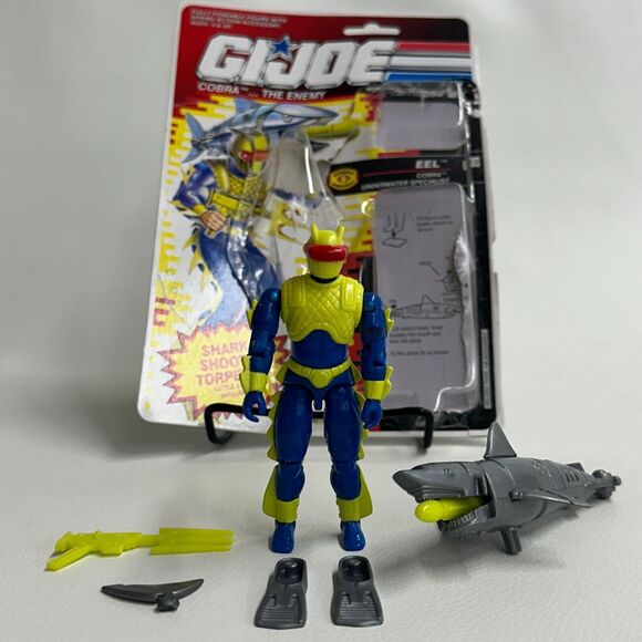 1991 Eel G.I. Joe 100% Complete Vintage Hasbro w/Cardback